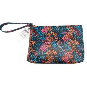 MUNDI abstract snake print wristlet